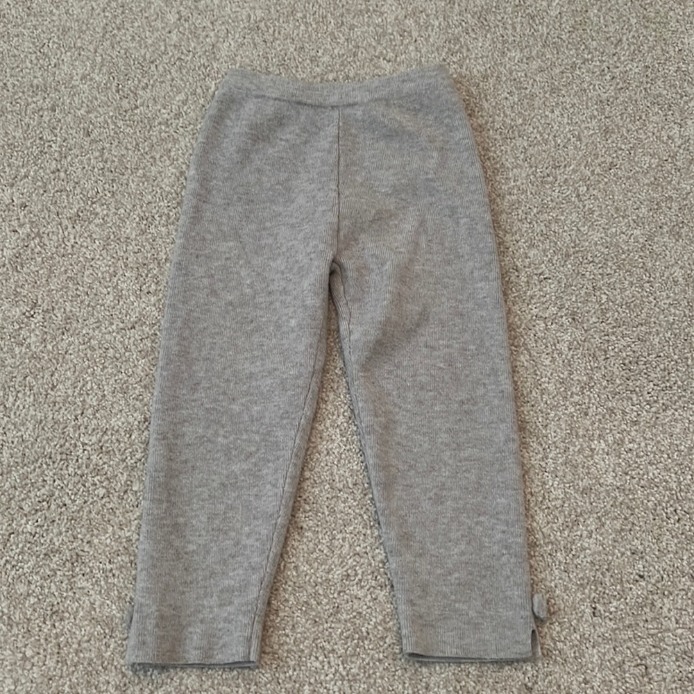 grey toddler winter pants leggings 18-24M vignette wool blend